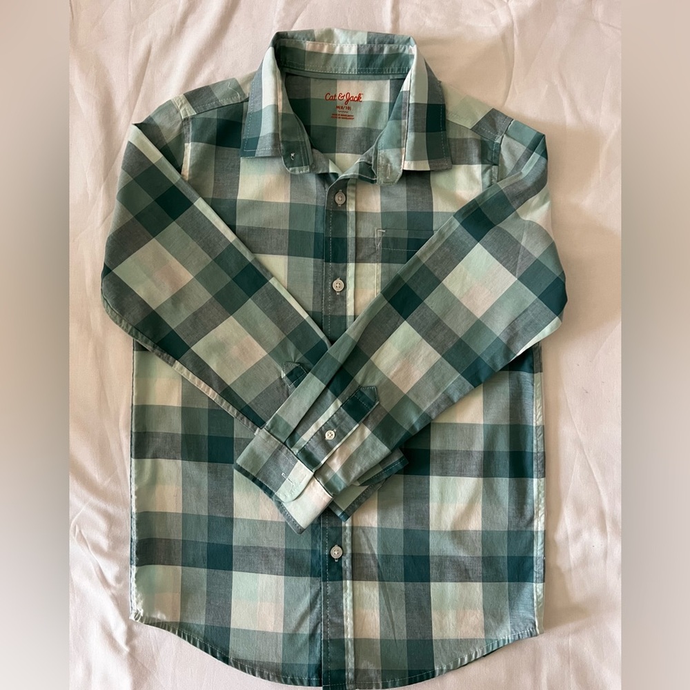 Cat & Jack Boys’ Plaid Button Down Shirt.